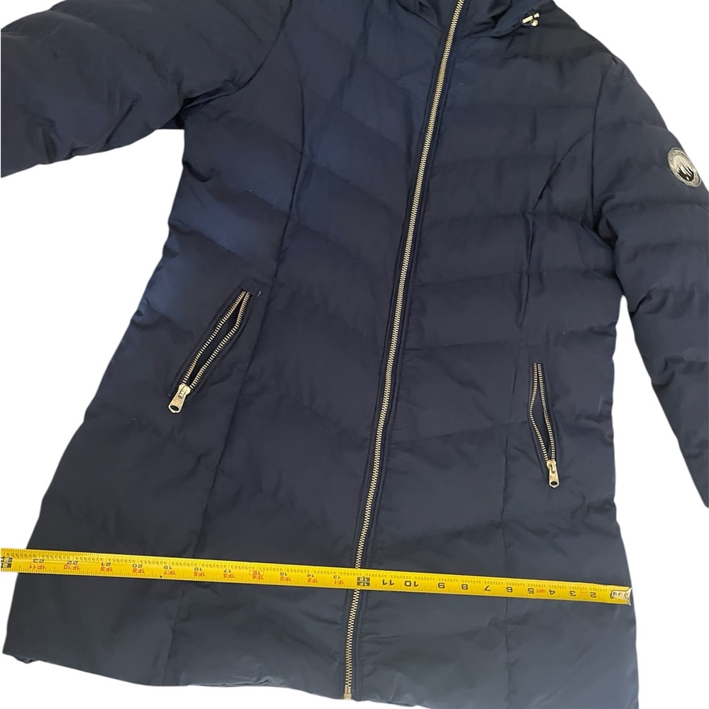 Women's Navy Hooded Jacket - Picture 9 of 12